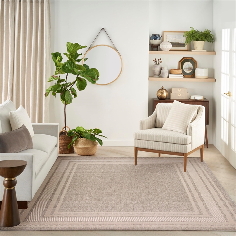 Nourison Home Horizon 8' x 10' Fabric Grey Area Rug