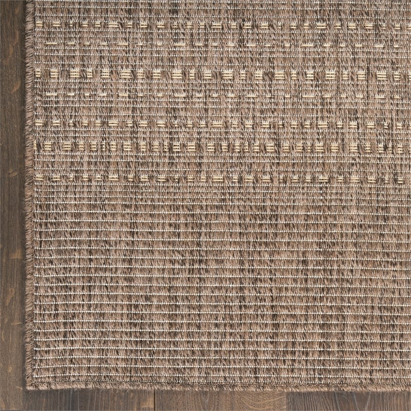 Nourison Home Tulum 3' x 5' Fabric Brown Area Rug