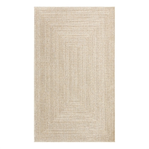 Nourison Home Tulum 3' x 5' Fabric Cream Area Rug