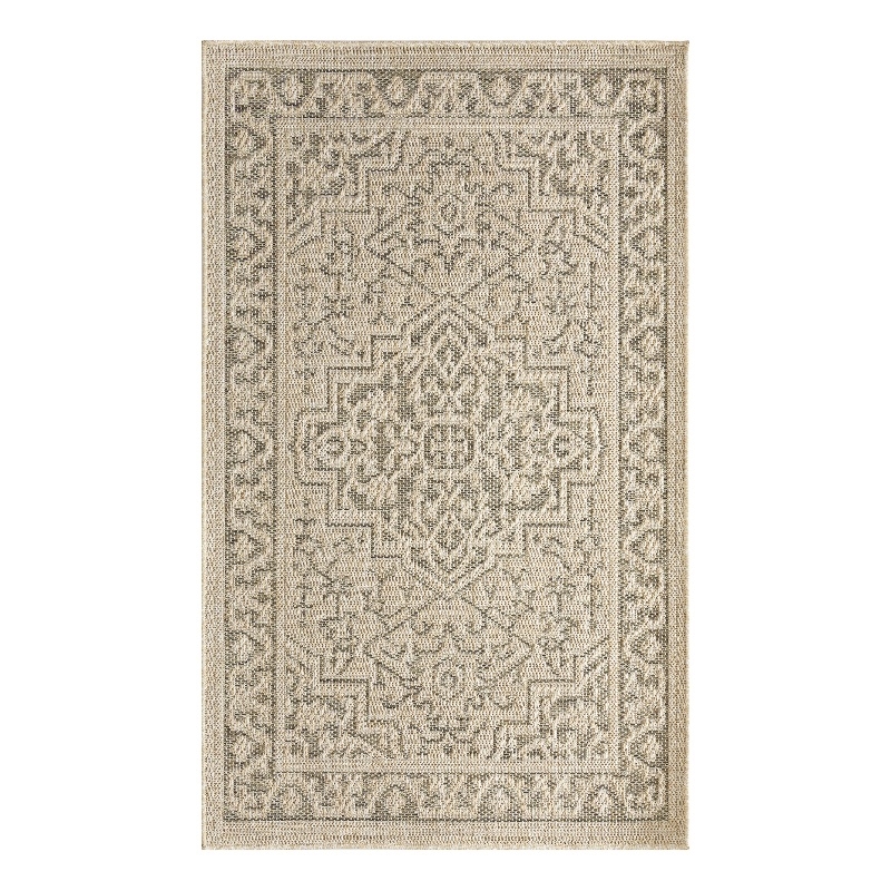 Nourison Home Tulum 2' x 3' Fabric Taupe Olive Area Rug