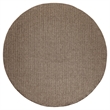 Nourison Home Tulum 8' x Round Fabric Brown Area Rug
