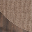 Nourison Home Tulum 8' x Round Fabric Brown Area Rug
