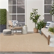 Nourison Home Tulum 8' x 10' Fabric Taupe Area Rug