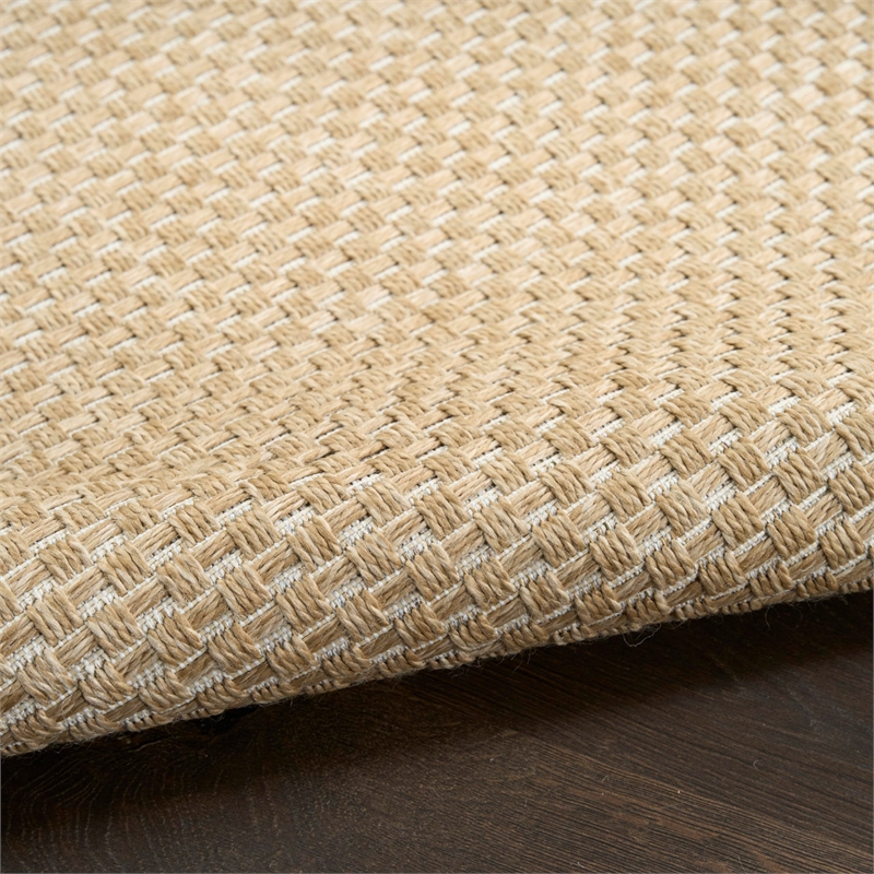 Nourison Home Tulum 8' x 10' Fabric Taupe Area Rug