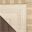 Nourison Home Tulum 3' x 5' Fabric Taupe Ivory Area Rug