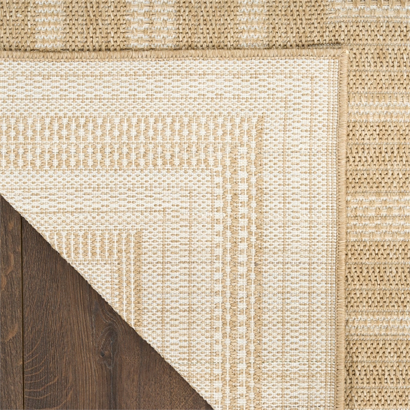Nourison Home Tulum 8' x 10' Fabric Taupe Ivory Area Rug