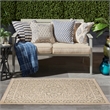 Nourison Home Tulum 3' x 5' Fabric Taupe Olive Area Rug