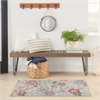 Nourison Home Nourison Washables 2' x 3' Polyester Cream Multicolor Area Rug