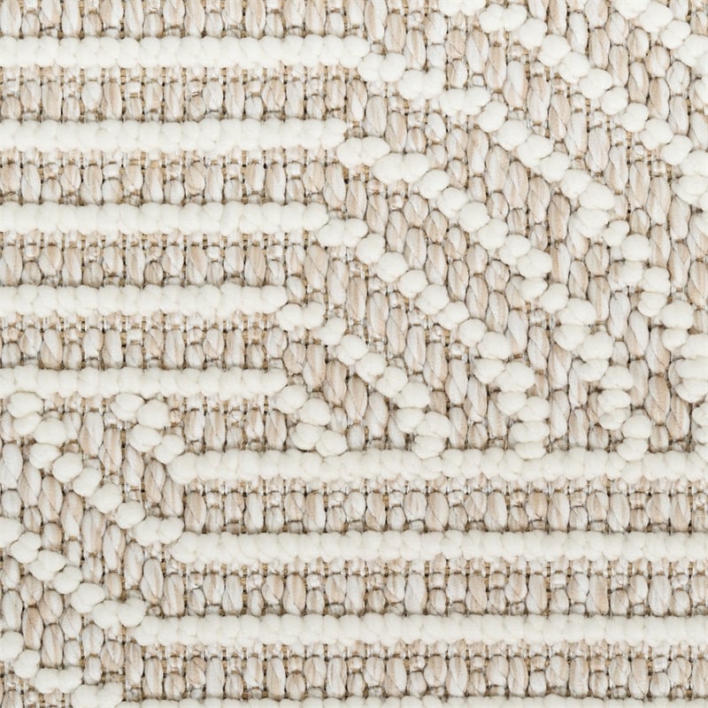 Nourison Home Textured Home 8' x 10' Polyester Beige Ivory Area Rug