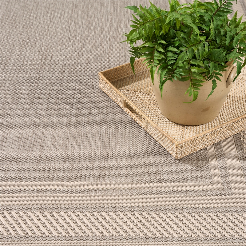 Nourison Home Horizon 9' x 12' Fabric Grey Area Rug