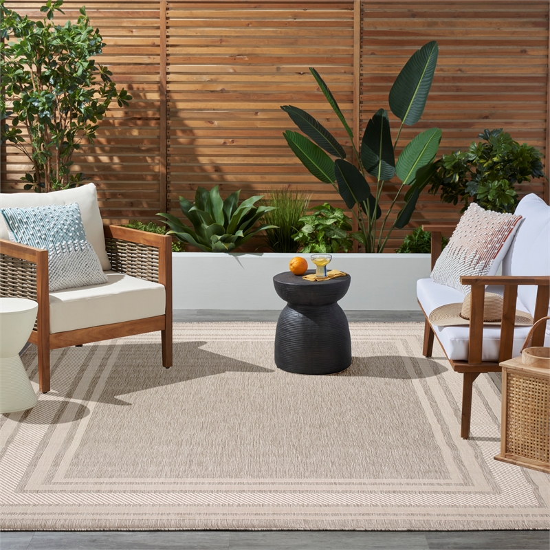 Nourison Home Horizon 9' x 12' Fabric Grey Area Rug