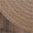 Nourison Home Tulum 8' x Round Fabric Brown Area Rug