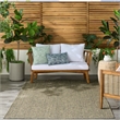 Nourison Home Tulum 4' x 6' Fabric Olive Area Rug