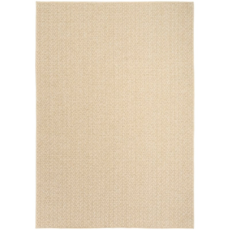 nourison home tulum 5' x 7' fabric cream area rug