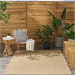 Nourison Home Tulum 5' x 7' Fabric Taupe Area Rug