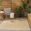 Nourison Home Tulum 5' x 7' Fabric Taupe Area Rug