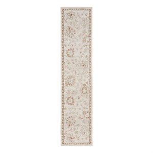 Nourison Home Asher 10' Runner Fabric Ivory Area Rug