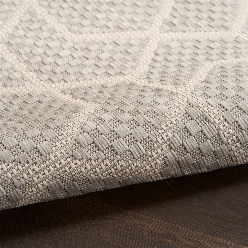 nourison home horizon 10' x 14' fabric gray area rug