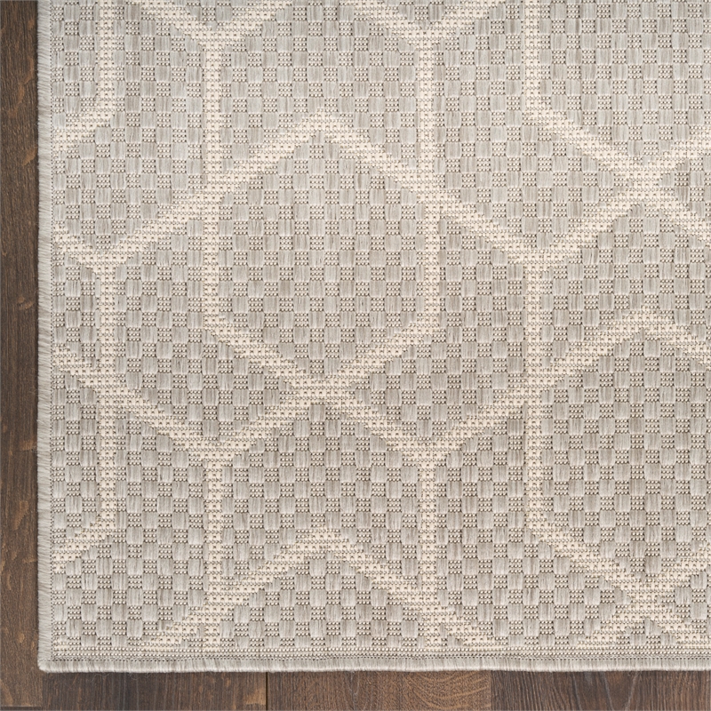 nourison home horizon 10' x 14' fabric gray area rug
