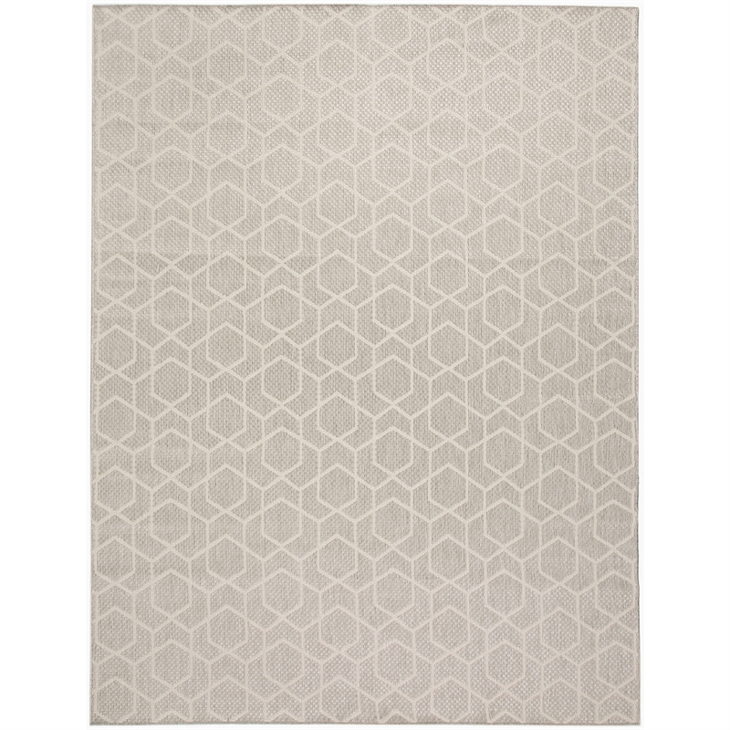 Nourison Home Horizon 10' x 14' Fabric Gray Area Rug