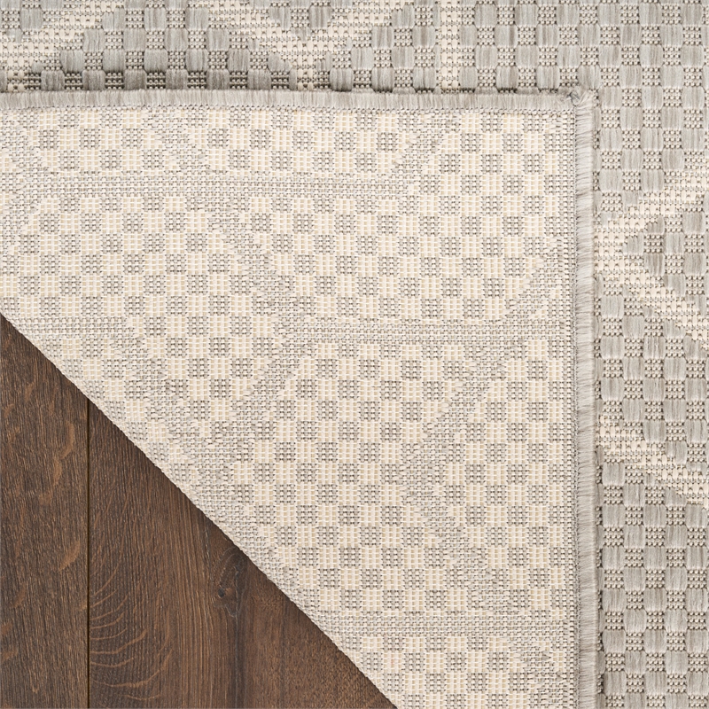 nourison home horizon 10' x 14' fabric gray area rug
