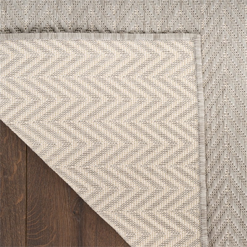 Nourison Home Horizon 3' x 5' Fabric Grey Area Rug