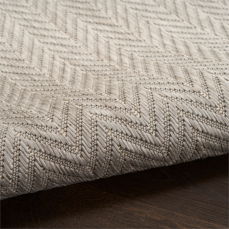 Nourison Home Horizon 3' x 5' Fabric Grey Area Rug