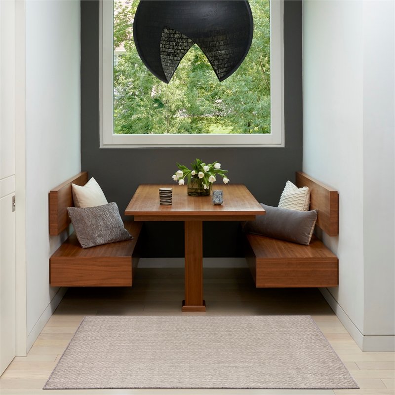 Nourison Home Horizon 3' x 5' Fabric Grey Area Rug