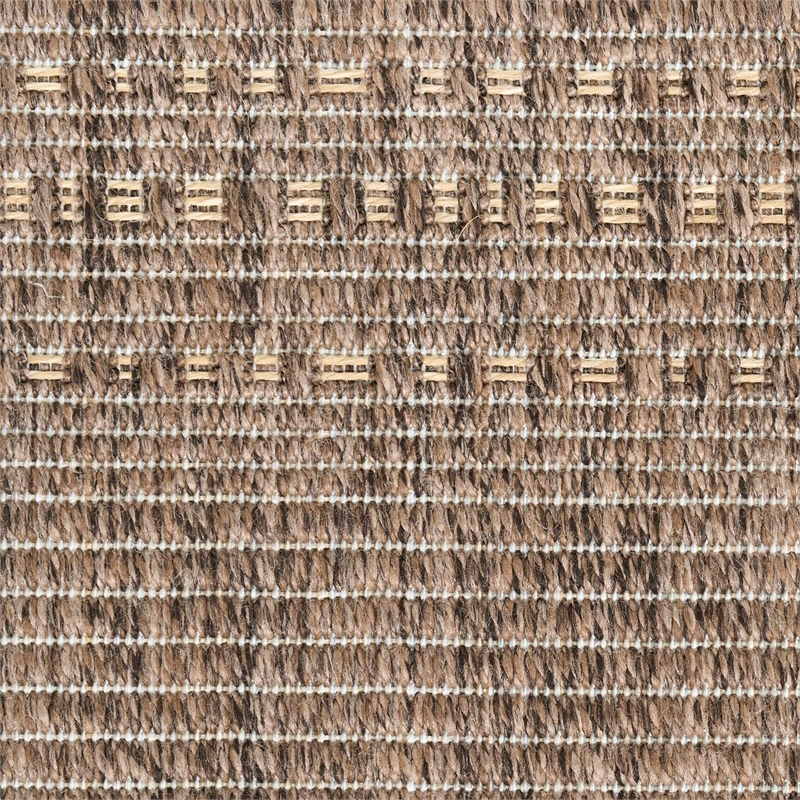 Nourison Home Tulum 8' Runner Fabric Brown Area Rug