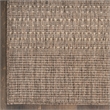 Nourison Home Tulum 6' x 9' Fabric Brown Area Rug