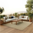 Nourison Home Tulum 9' x 12' Fabric Cream Area Rug