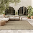 Nourison Home Tulum 9' x 12' Fabric Taupe Area Rug