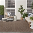 Nourison Home Tulum 8' x 10' Fabric Brown Area Rug