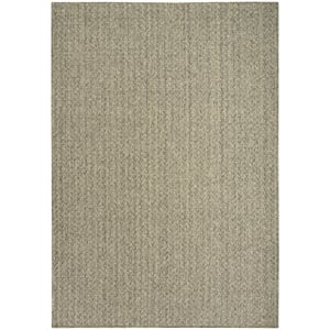 Nourison Home Tulum 6' x 9' Fabric Olive Area Rug