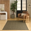 Nourison Home Tulum 6' x 9' Fabric Olive Area Rug