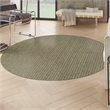 Nourison Home Tulum 8' x Round Fabric Olive Area Rug