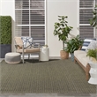 Nourison Home Tulum 9' x 12' Fabric Olive Area Rug