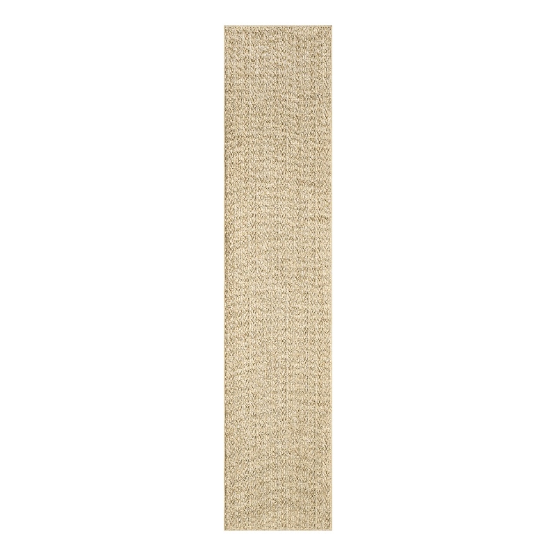 Nourison Home Tulum 6' Runner Fabric Taupe Area Rug