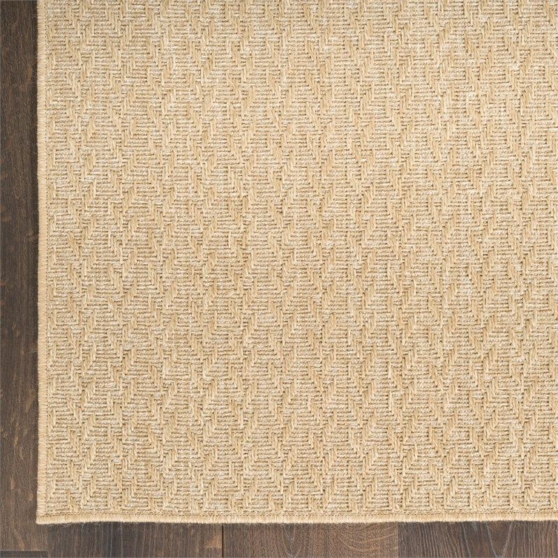 Nourison Home Tulum 9' x 12' Fabric Taupe Area Rug