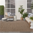 Nourison Home Tulum 8' x 10' Fabric Brown Area Rug