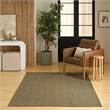 Nourison Home Tulum 6' x 9' Fabric Olive Area Rug