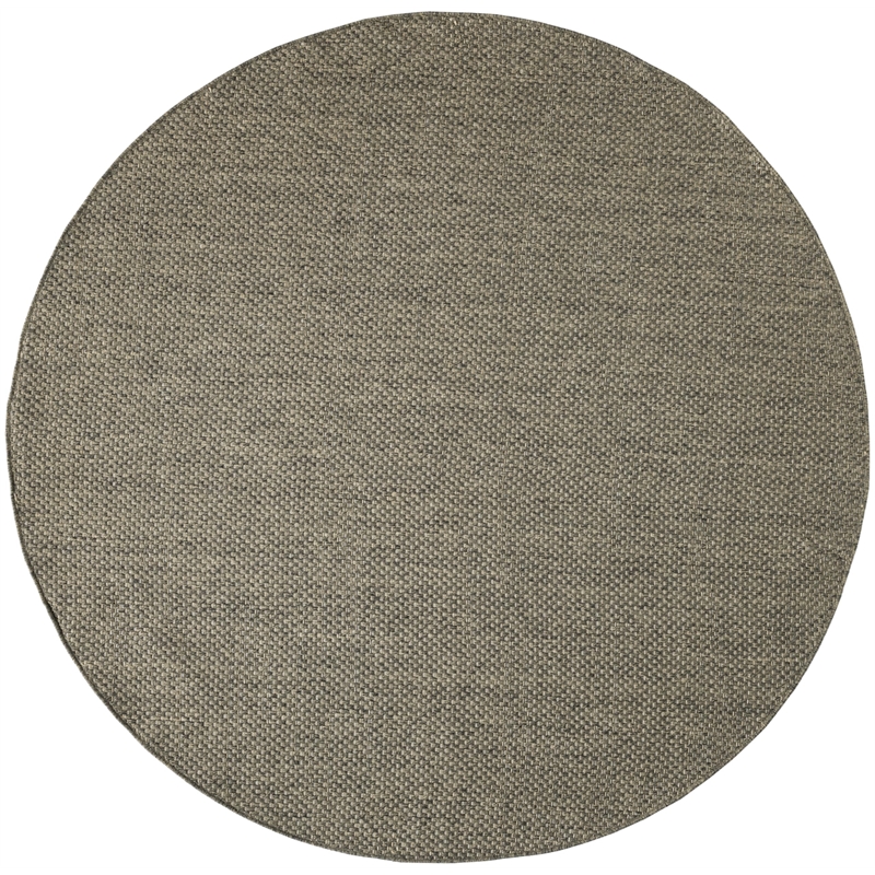 Nourison Home Tulum 8' x Round Fabric Olive Area Rug
