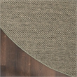 Nourison Home Tulum 8' x Round Fabric Olive Area Rug