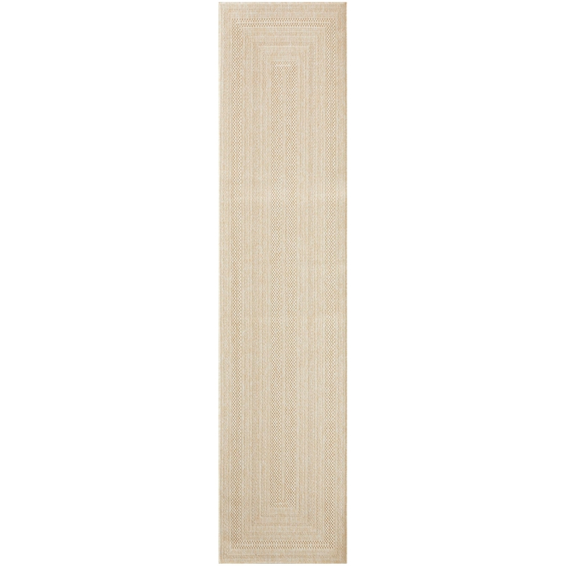 Nourison Home Tulum 9' x 12' Fabric Cream Area Rug