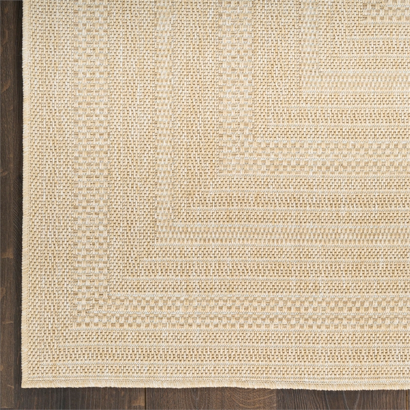 Nourison Home Tulum 9' x 12' Fabric Cream Area Rug