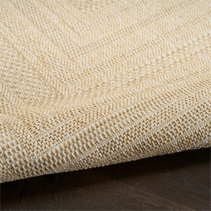 Nourison Home Tulum 9' x 12' Fabric Cream Area Rug