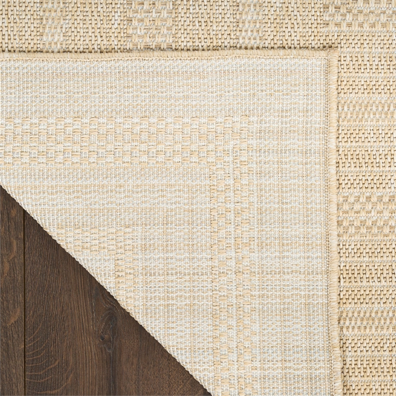 Nourison Home Tulum 9' x 12' Fabric Cream Area Rug