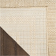 Nourison Home Tulum 9' x 12' Fabric Cream Area Rug
