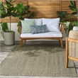 Nourison Home Tulum 6' x 9' Fabric Olive Area Rug