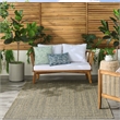 Nourison Home Tulum 6' x 9' Fabric Olive Area Rug